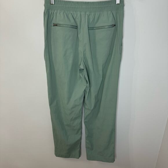 Athleta Pants Trekkie Straight Leg Crop Elastic Waist Drawstring Ankle Sz 10Tall - Picture 8 of 12